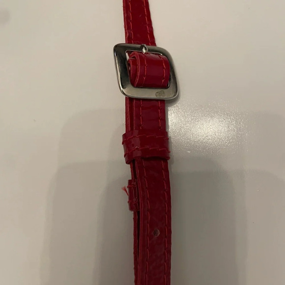 Nahui Ollin Candy Wrapping Black White Red Paper Crossbody Bag - Picture 8 of 11